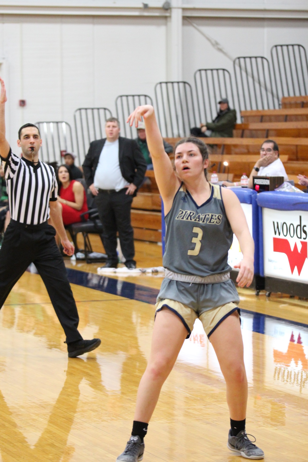 Macie Price (3) goes up for a 3 point shot. Photo Credit: Nick Dailey